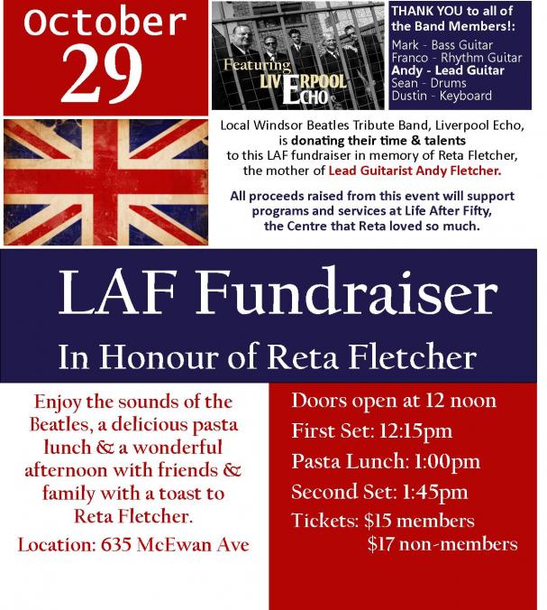 LAF Fundraiser: In Honour of Reta Fletcher